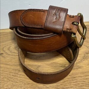 Polo by Ralph Lauren Brown Leather Men's Belt